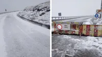 Cod roșu de ninsori și viscol pe Transalpina! Șoferii, sfătuiți să evite zona