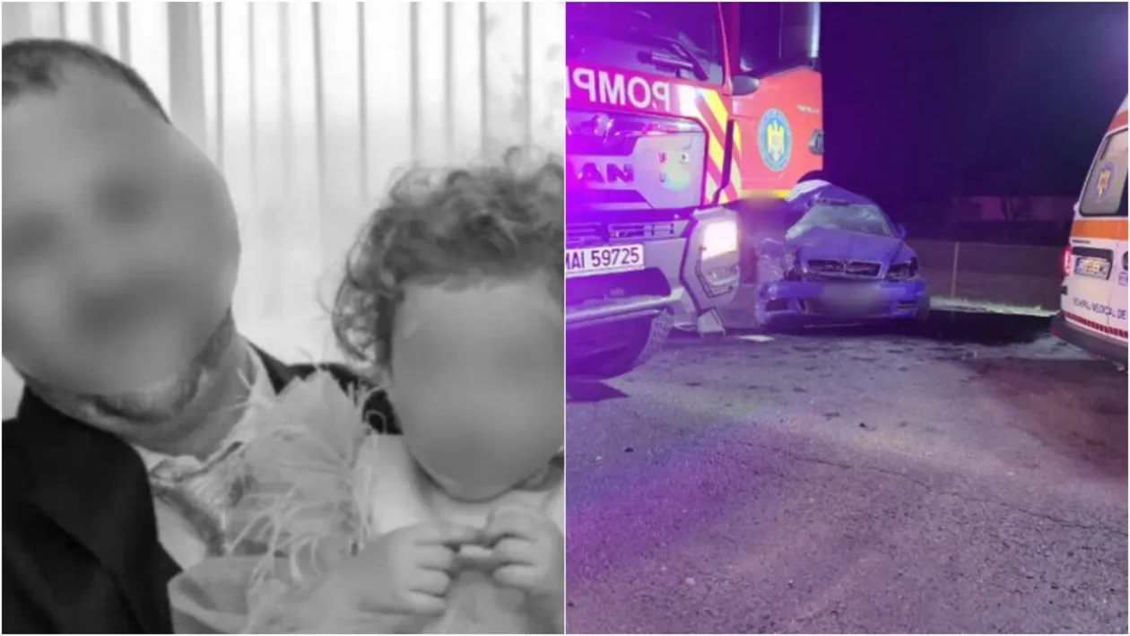 Ei sunt tatăl și fiica de 3 ani care au murit în Negreni. Cum s-a produs tragedia
