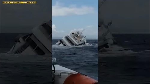 Un iaht de lux s-a scufundat în apele Golfului Squillance, din Italia. Membrii echipajului, salvați de o navă de patrulare românească