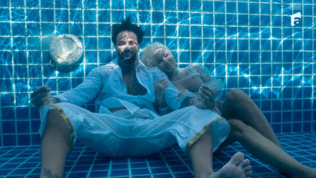 Marcel Maluma și ispita Frankie/ sursă foto: captură viedeo Antena Play