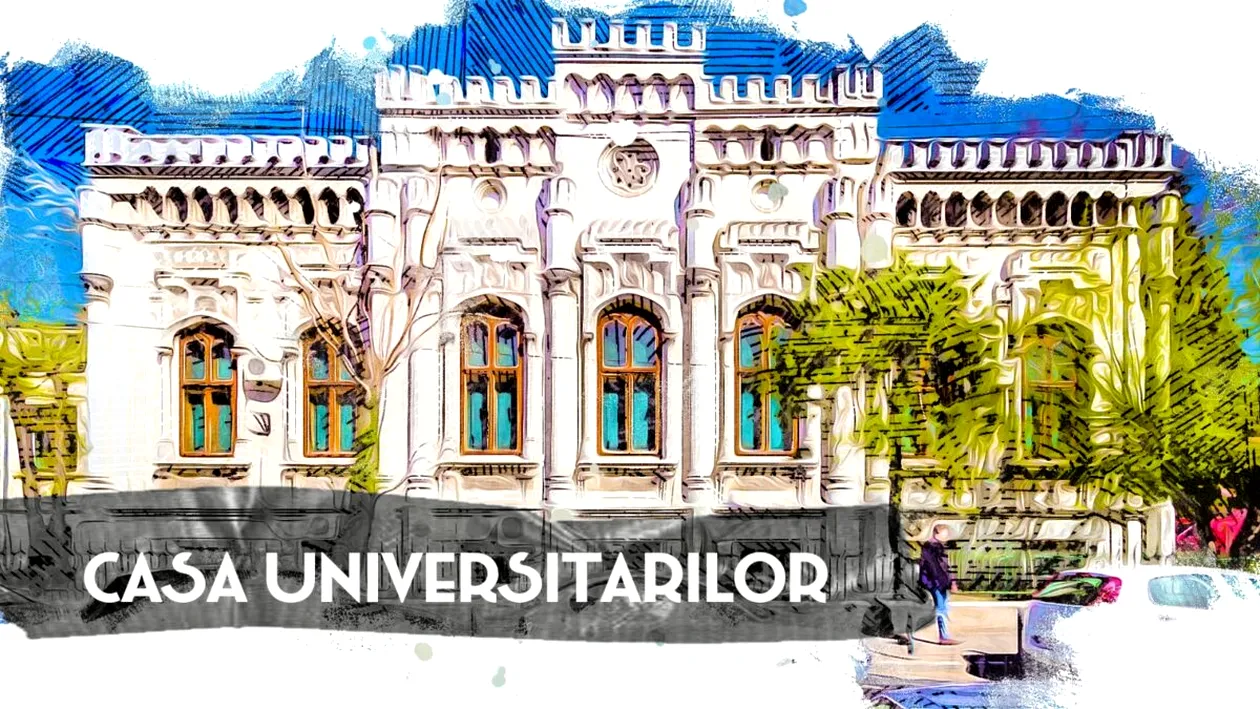 Casa Universitarilor, simbolul stilului romantic din București. Monumentul istoric găzduiește o parte din evenimentele organizate de Universitatea din București