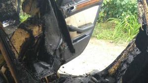 Doi bărbaţi au fost grav răniţi în urma exploziei unui rezervor de maşină, în județul Dâmbovița
