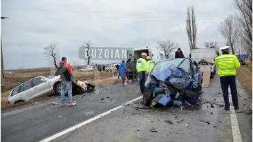Accident grav la ieşirea din Buzău! O persoană a murit şi alte trei au fost rănite