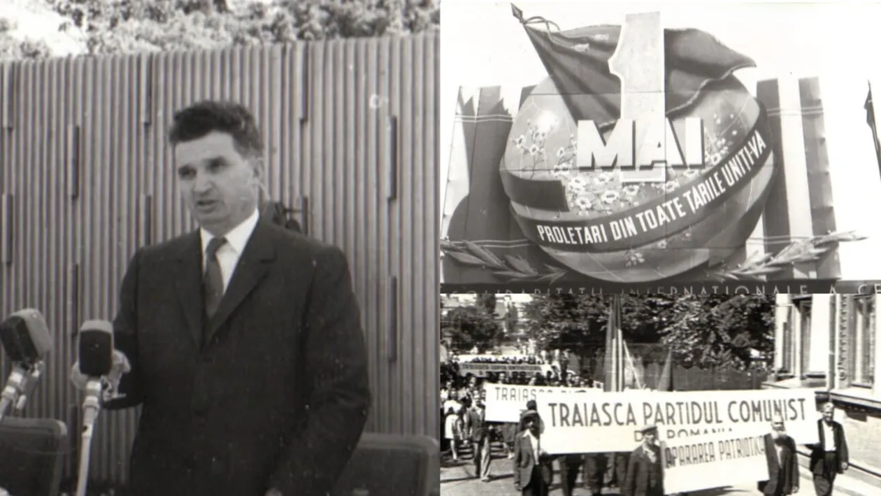 Cum sărbătoreau românii 1 Mai Muncitoresc pe vremea lui Nicolae Ceaușescu. FOTO & VIDEO de arhivă