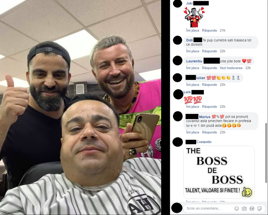 Cum l-a fotografiat Adrian Minune pe Cătălin Botezatu, după ce a fost operat de tumoră rară