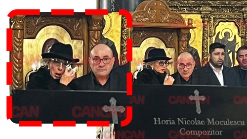 Alexandra Velniciuc, transfigurată. Cum a fost văzută la înmormântarea protectorului ei, Horia Moculescu