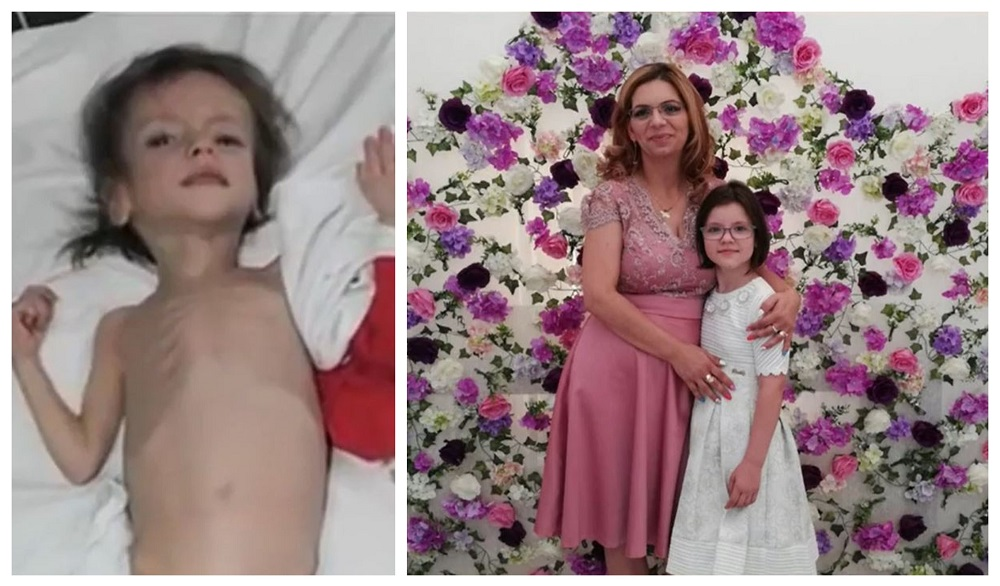 Ce frumoasă este Flori, fetița care a fost hrănită doar cu pufuleți și ceai! Recent, părinții adoptivi i-au arătatpozele când era într-o stare critică: “A început să plângă…”