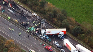 Imagini uluitoare de dupa accidentul in lant din Anglia, cel mai grav din ultimele doua decenii