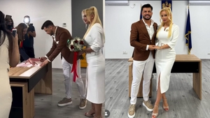 Simona Trașcă și Marian Buzilă s-au căsătorit! Primele imagini de la cununia civilă