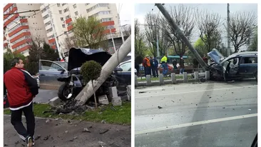 Grav accident în Capitală. Patru persoane au fost rănite, după ce două mașini s-au ciocnit
