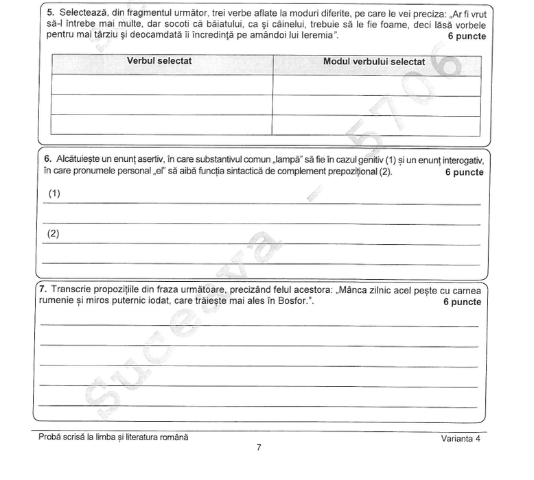 Evaluarea Națională 2022 | Subiectele și baremul la limba și literatura română, prima probă la Evaluare, de marti, 14 iunie 2022. UPDATE: Avem subiectele