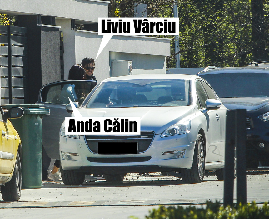 Liviu Vârciu și Anda Călin se întâlnesc în fața casei