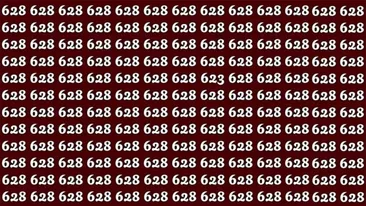 Test de logică | Nu toate numerele din această imagine sunt 628. Găsește-l pe cel diferit!