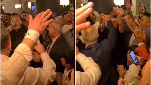 Dedicații pe bandă rulantă! Gigi Corsicanu, fostul lider al galeriei Rapid, show de zile mari alături de alți suporteri grei ai Clubului din Giulești