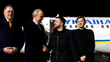 Incident grav de securitate. Avionul lui Volodimir Zelenski a fost vizat de mai multe drone