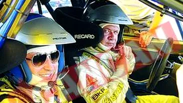 Miss Bamboo Mumm, cu Botezatu la raliu