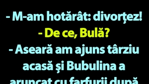 BANC | Bula a hotărât să divorțeze de Bubulina
