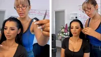Dana Roba i-a retezat o șuviță de păr unei fete venite la salonul ei. Cum a reacționat tânăra când s-a văzut