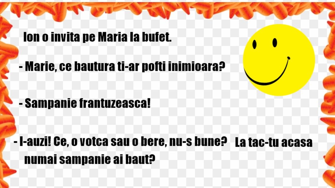 BANC | Ion și Maria beau șampanie franțuzească