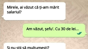 BANC | Mirel și mărirea de salariu de 30 de lei