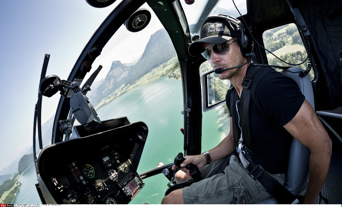 Felix Baumgartner la Red Bull Swoop Style in Sankt Wolfgang, Austria,  16 iulie 2015. Foto: Profimedia