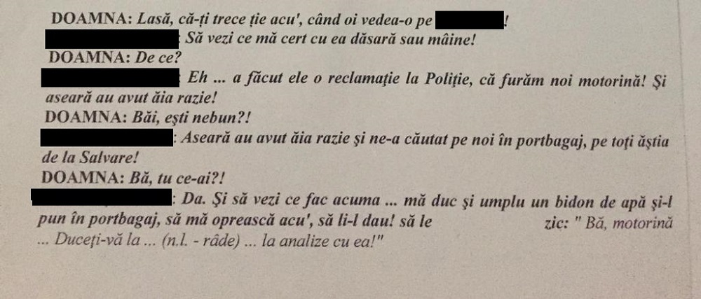 Au apărut stenogramele din dosarul angajaților de la Ambulanța Corabia, acuzați că au furat combustibil din salvări