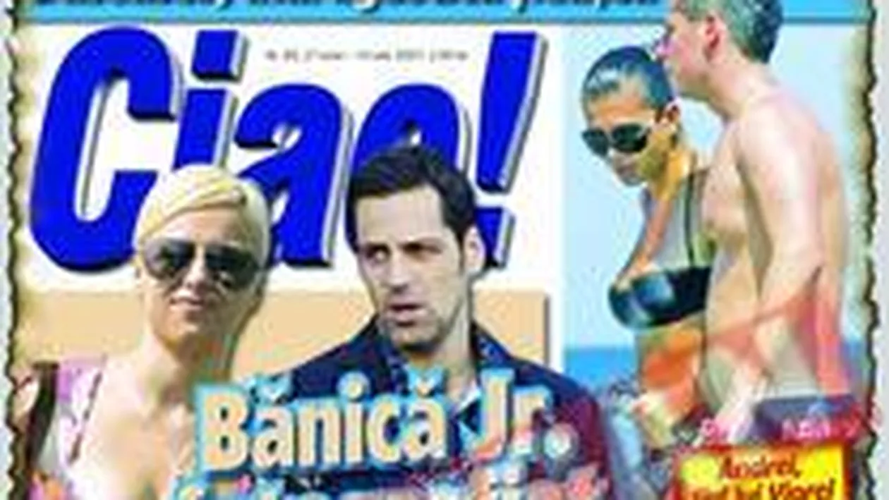 Banica Jr., fotografiat cum se pupa cu ea