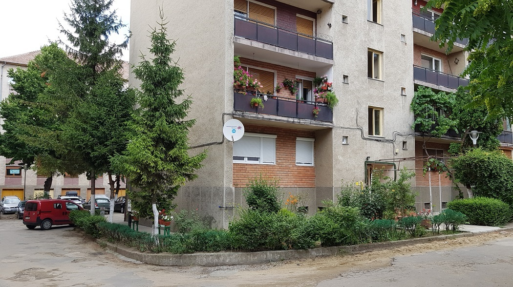 Gardul a fost vopsit ca să nu pară prea deprimant