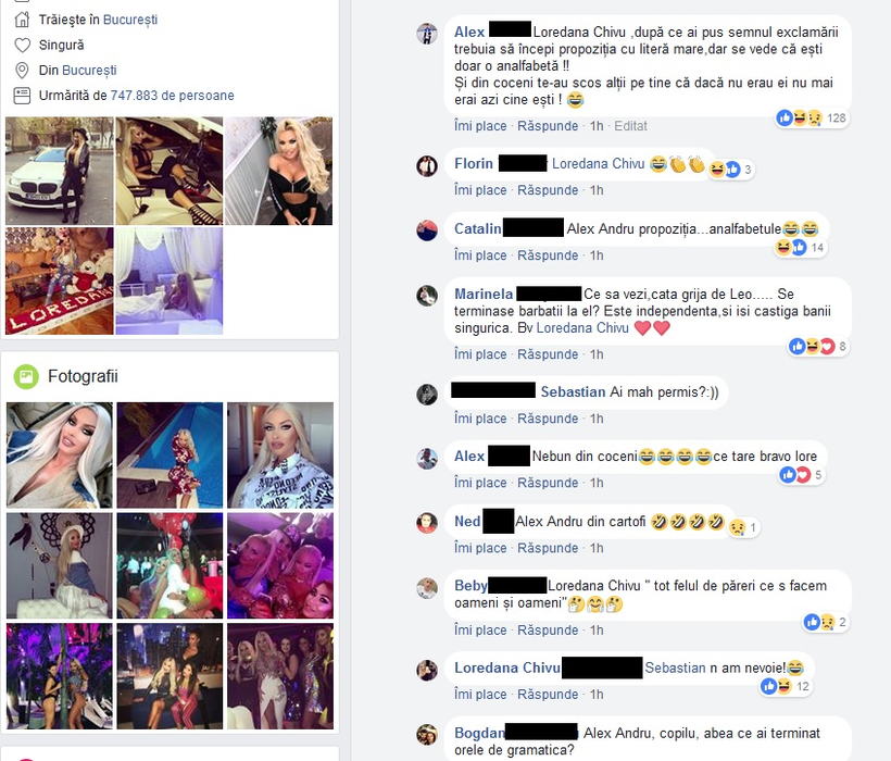 Loredana Chivu, jignită în public după ce și-a scos bolidul de lux la vânzare: „Dacă nu mai e Leo, mai greu acum cu banii. Ești o analfabetă”