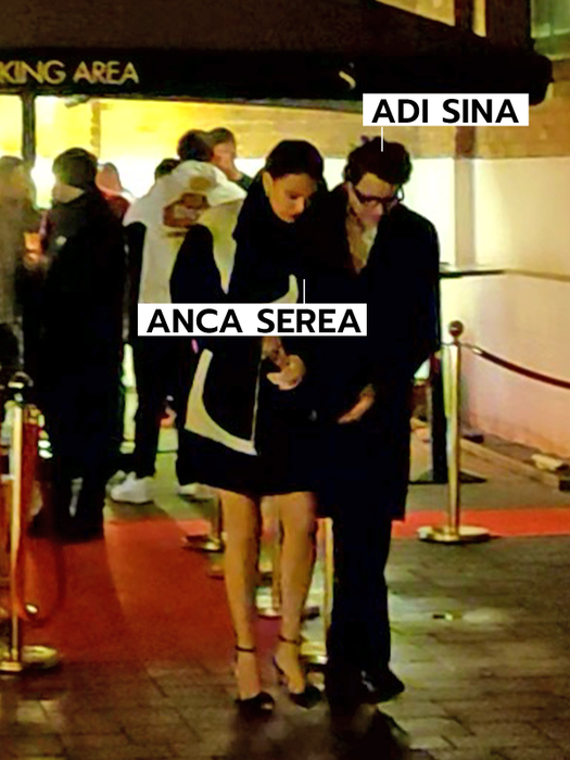 Adi Sînă o ajută pe Anca Serea să se deplaseze (SURSA FOTO: CANCAN.RO)