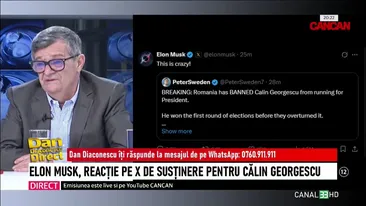 Motivul real din spatele postării lui Elon Musk despre Călin Georgescu | Dezvăluiri la Dan Diaconescu Direct