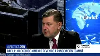 VIDEO Cât de aproape suntem de o revenire a pandemiei? Alexandru Rafila, ministrul Sănătății, la Marius Tucă Show: „Nu exclude nimeni o astfel de posibilitate în...