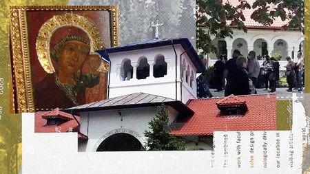 Sute de oameni „au luat cu asalt” icoana făcătoare de minuni de la Mănăstirea Ghighiu