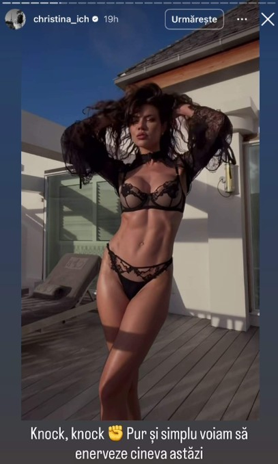 Christina Ich a vrut să-i enerveze pe răutăcioși. Cum s-a fotografiat influencerița