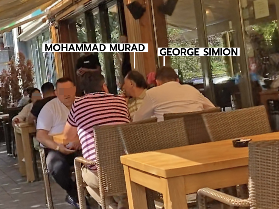 George Simion și Mohammad Murad, la masă, la Vacamuuu (Foto: CANCAN.RO)