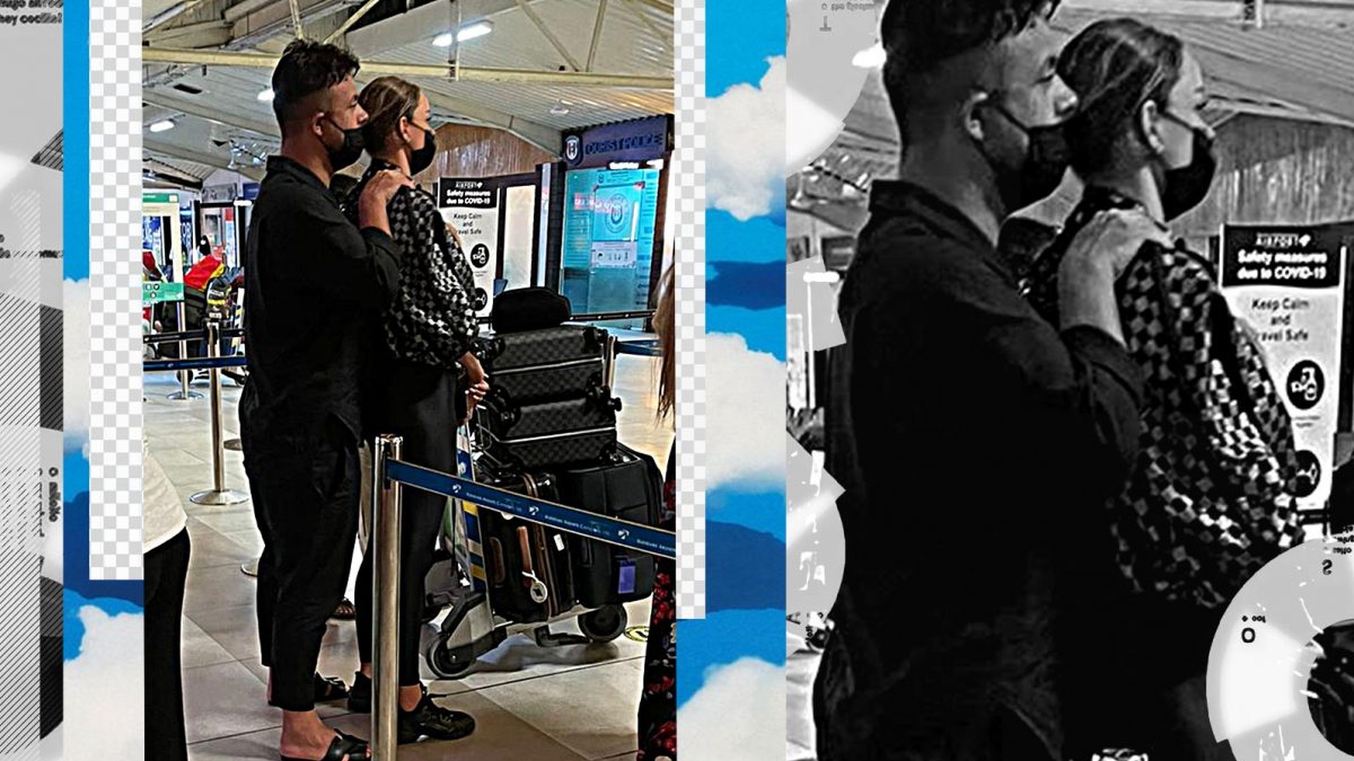 Bianca Drăgușanu și Gabi Bădălău, fotografiați îmbrățișați pe aeroportul din Male!