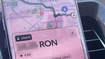 A crezut că este o eroare. Câți bani a plătit un bucureștean pentru o cursă Uber de 6.1 km