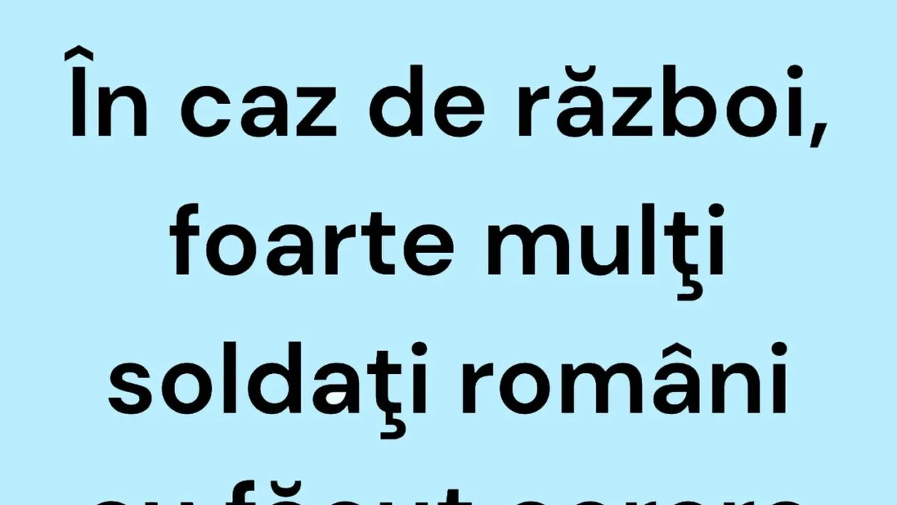 BANCUL ZILEI | În caz de război