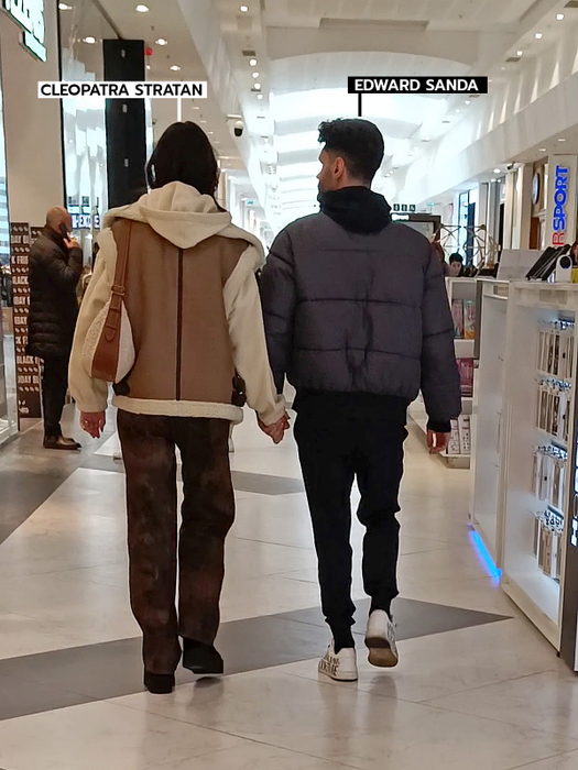 Edward Sanda și Cleopatra Stratan au ieșit la mall
