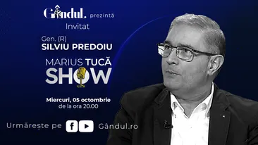 Marius Tucă Show începe miercuri, 5 octombrie, de la ora 20.00, live pe gândul.ro