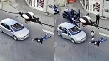 Și-a înscenat un accident, dar a omis faptul că în zonă erau camere de filmat. Ce pedeapsă riscă femeia