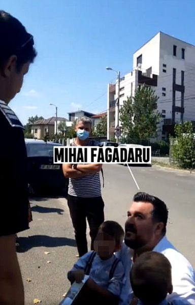 Ioana Picoș și Mihai Făgădaru, conflict aplanat de poliție în fața bisericii