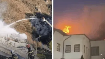 Tragedie la Mănăstirea Bistrița din Vâlcea, de Paște! O persoană a fost găsită moartă în urma incendiului puternic