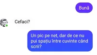 BANCUL DE LUNI | „De ce nu pui spațiu între cuvinte când scrii?”