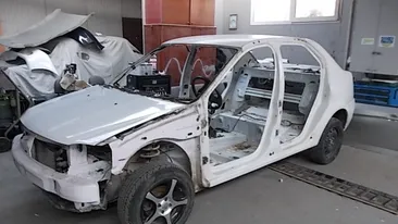 Singurul Logan la care s-ar inchina si seicii din Dubai! Ce au putut sa faca acesti tineri din doua masini dauna totala