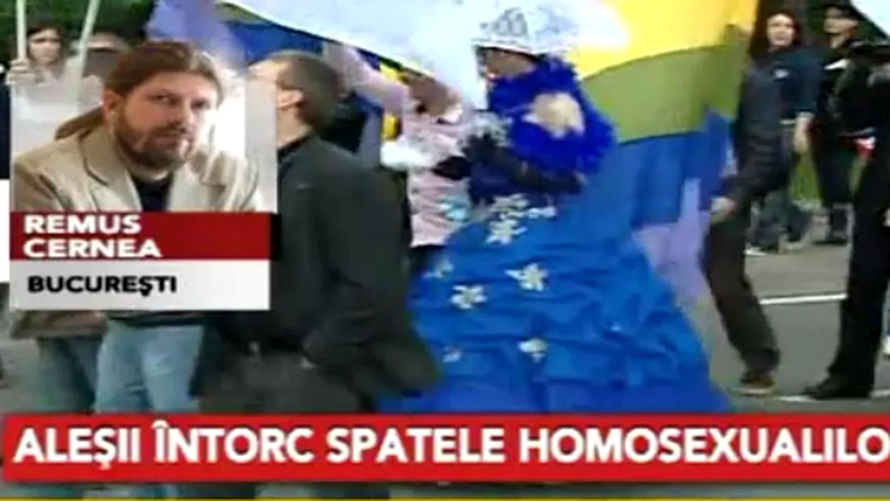 Gafa amuzantă a unui post de televiziune din România. Ce burtieră neinspirată a afisat in timpul unei discutii despre homosexuali