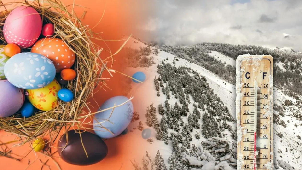 Prognoza meteo de Înviere. Ninge în plină primăvară: iarna revine și lovește România în aprilie