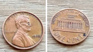 Vezi dacă ai așa ceva acasă! Moneda americană de 1 cent care se vinde cu 550.000 de lei
