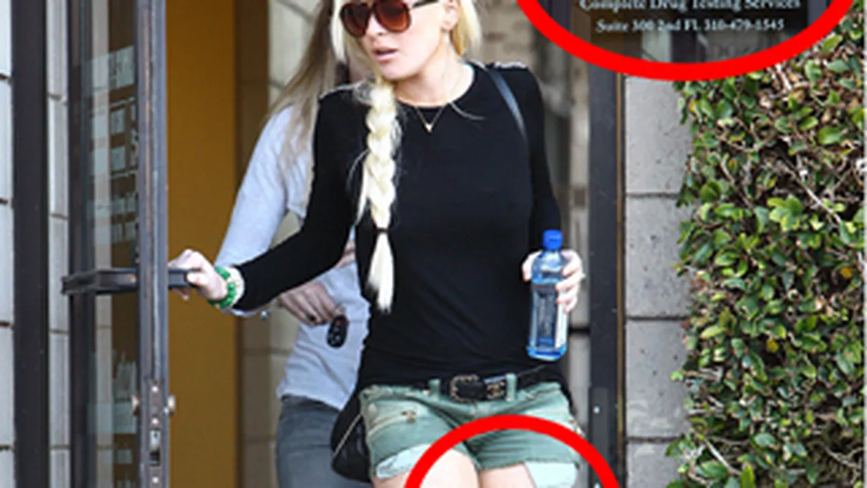 Lindsay Lohan, cu vanatai la testul antidrog
