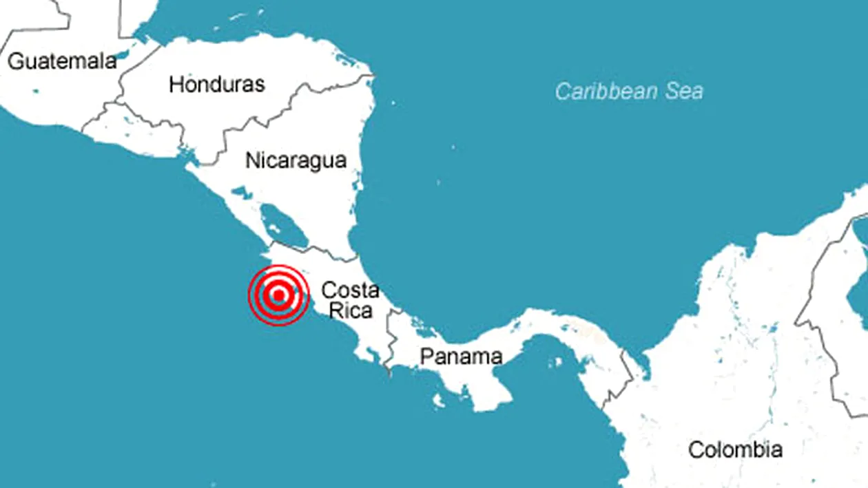 Cutremur de 7,6 grade pe scara Richter in Costa Rica - a fost emisa o alerta de tsunami